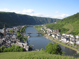 The Mosel as seen from the Reichsburg Castle, Cochem, Germany